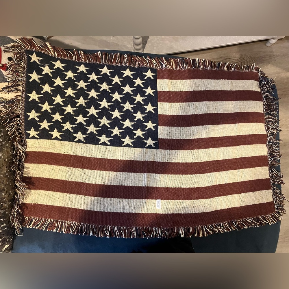 American Flag Woven Tapestry